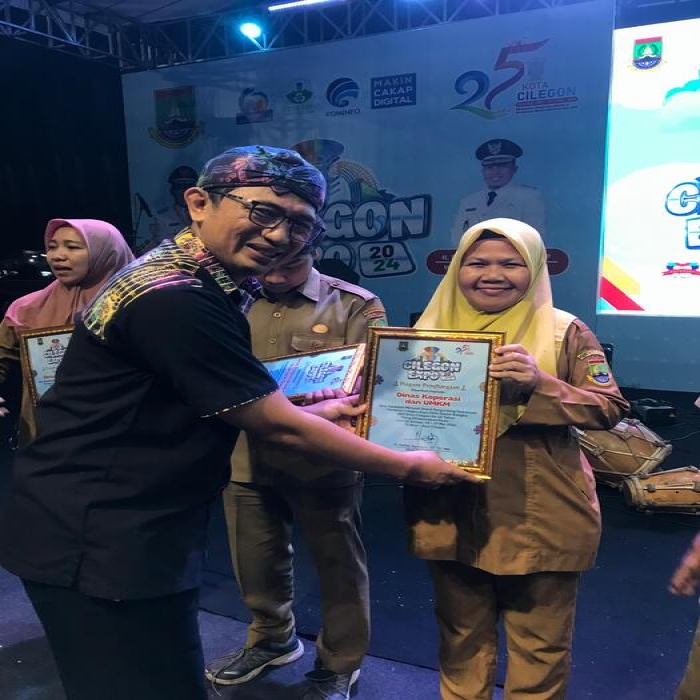 DISKOP UMK menjadi stand pengunjung terbanyak pameran Cilegon Expo 2024, yang di laksanakan 03-07 Mei 2024 di Alun Akun 